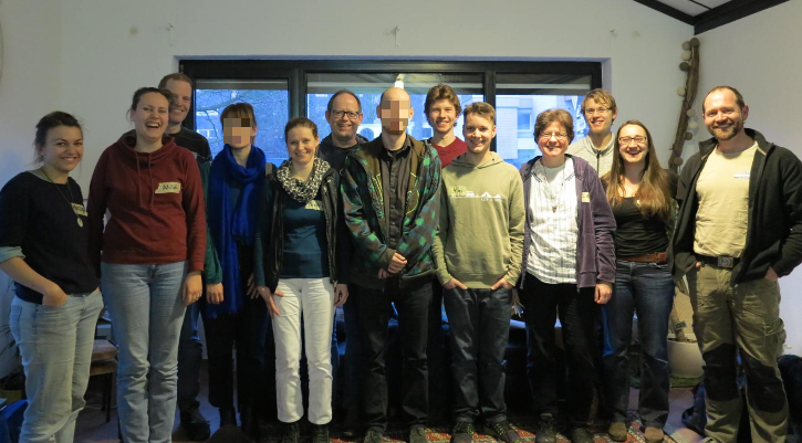 Gruppenbild verpixelt